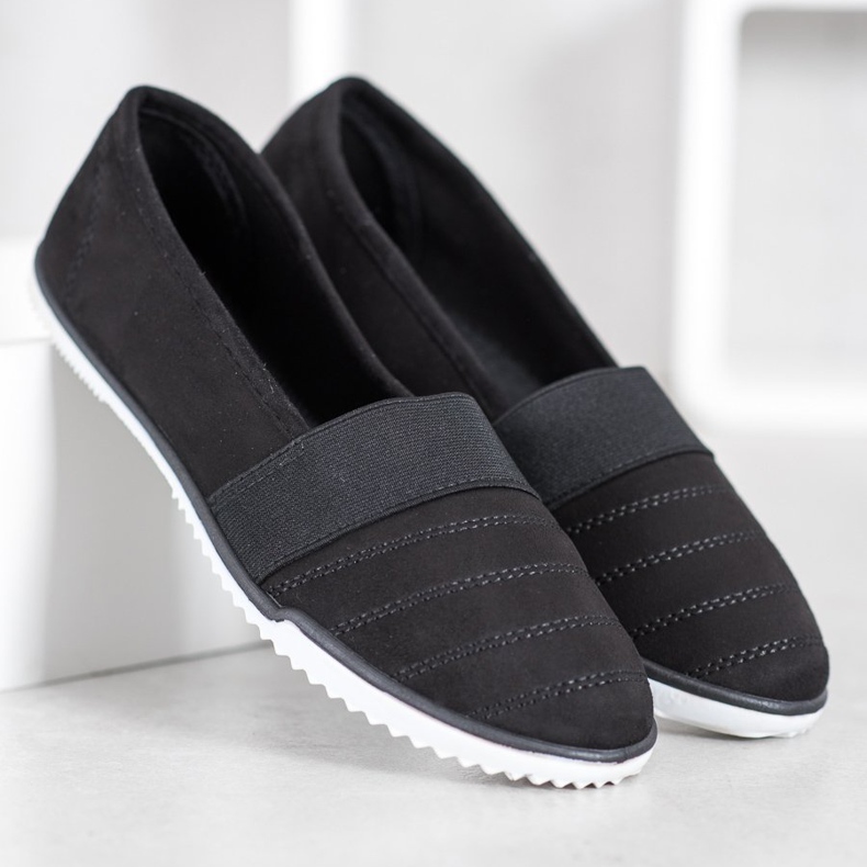 Bona Suede Slip On Sko sort 2