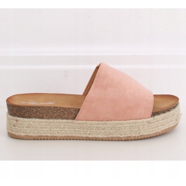 Lyserøde espadrilletøfler 10-215 Lyserøde 2