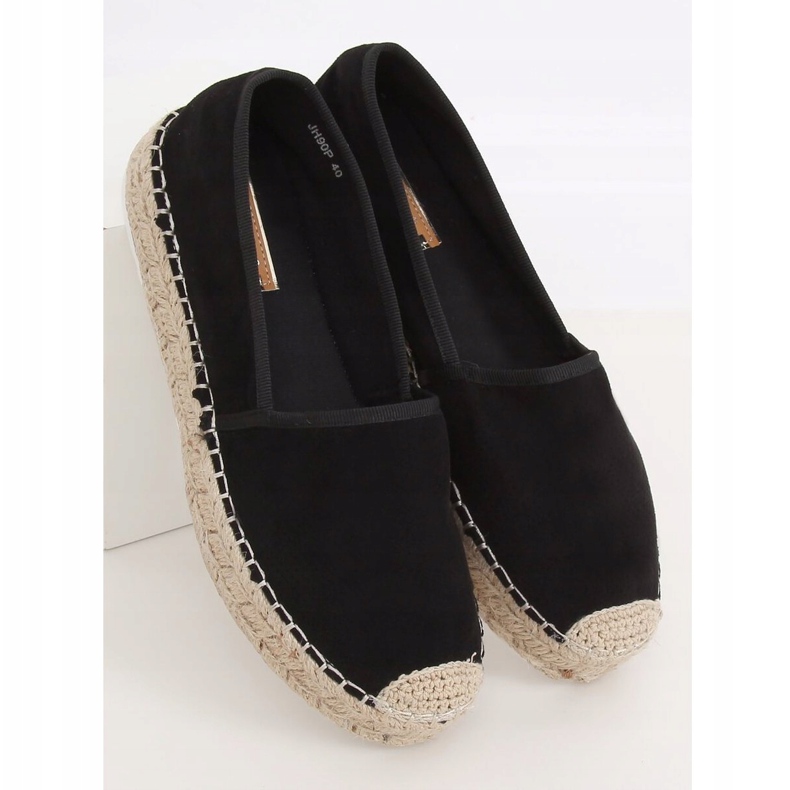 Sorte espadriller til kvinder JH90P Sort 2