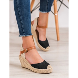 Renda Espadrilles med spænde sort 1