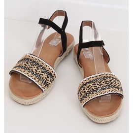 Sorte espadrillessandaler til kvinder WH933 Sort 1
