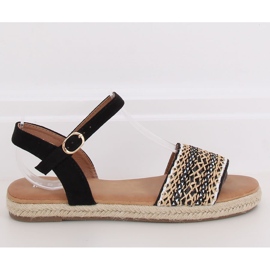 Sorte espadrillessandaler til kvinder WH933 Sort 2