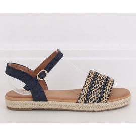 Sandaler til kvinder espadrilles marineblå WH933 Denim Blue 1
