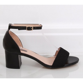 Sorte højhælede sandaler 8160 Sort 1