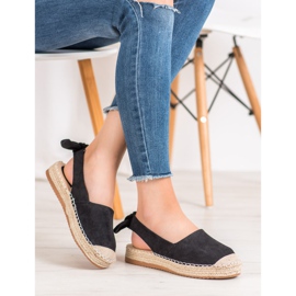 Nio Nio Espadrilles med en opdaget hæl sort 1