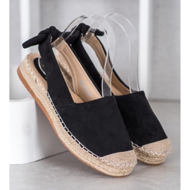 Nio Nio Espadrilles med en opdaget hæl sort 2