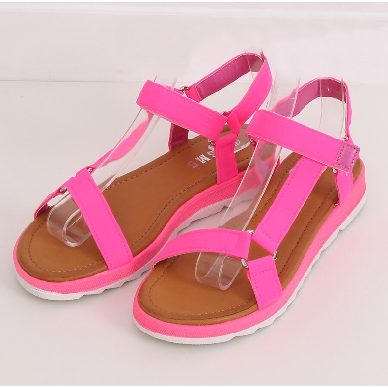 Lyserøde kvindersandaler WS9027 Rose 1