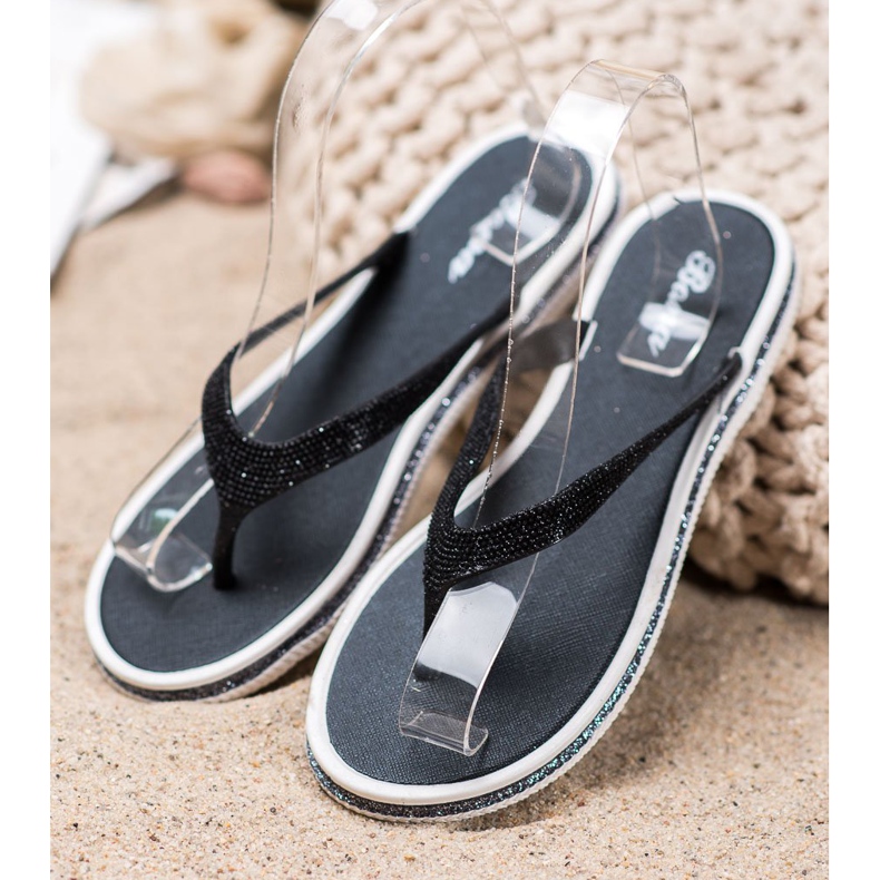 Bona Flip Flops Med Glitter sort 2