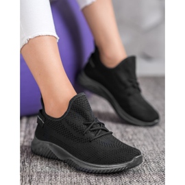 Super Mode Sorte Openwork sneakers 1