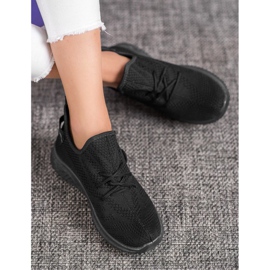 Super Mode Sorte Openwork sneakers 2