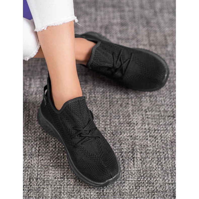 Super Mode Sorte Openwork sneakers 2