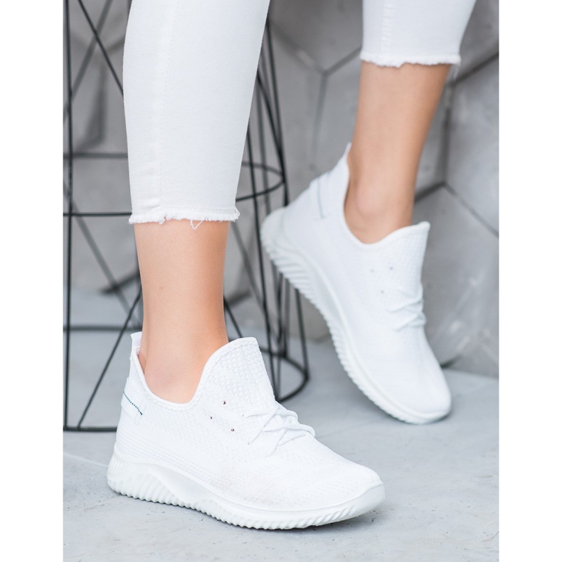 Super Mode Hvide openwork sneakers 2