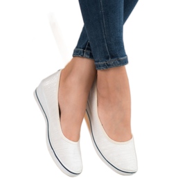 Comer Hvid Ballerina På Kile grå 2