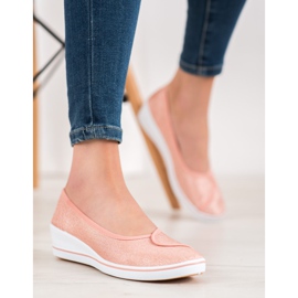 Comer Ballerinas med glitter lyserød 1