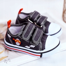 PL1 Børnesneakers Grå Nimalo Velcro 2