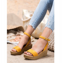 Renda Lette kile sandaler gul 1