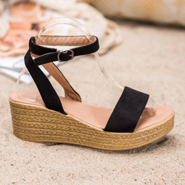 Renda Lette kile sandaler sort 2