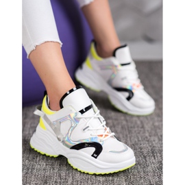 Weide Mode sneakers hvid sort grå gul 2