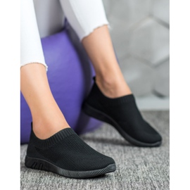 SHELOVET Komfortable Openwork Slipons sort 2