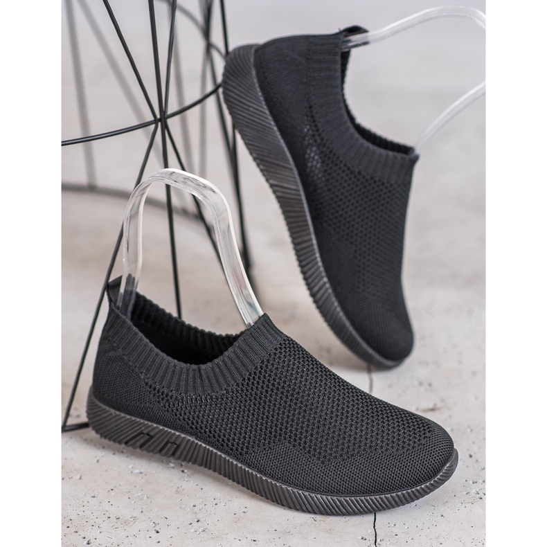 SHELOVET Komfortable Openwork Slipons sort 1