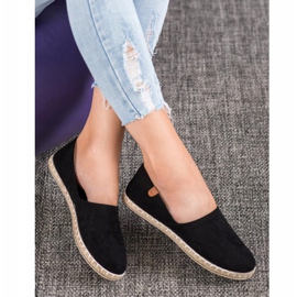 SHELOVET Slip-on sorte espadriller 1
