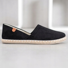 SHELOVET Slip-on sorte espadriller 2
