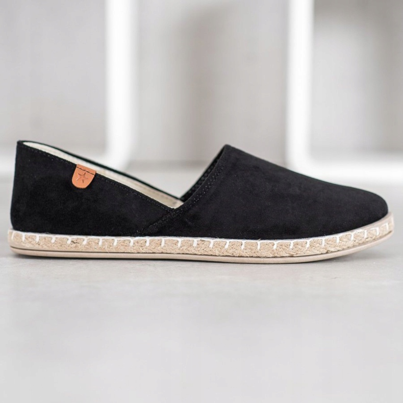 SHELOVET Slip-on sorte espadriller 2