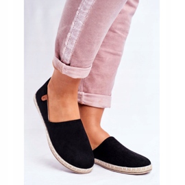 NEWS Kvinders sorte slip-on espadriller 1