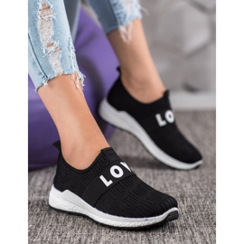 SHELOVET Elsker Slip-On sko sort 1