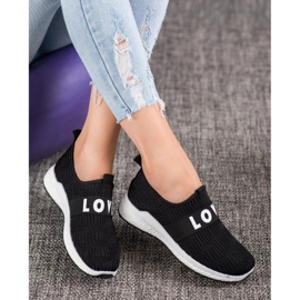 SHELOVET Elsker Slip-On sko sort 2