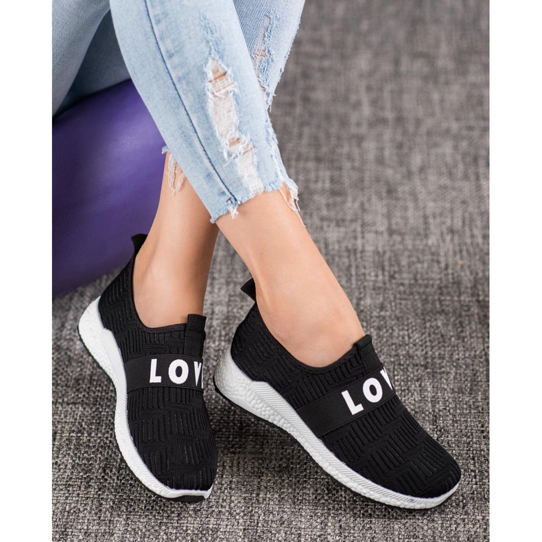 SHELOVET Elsker Slip-On sko sort 2
