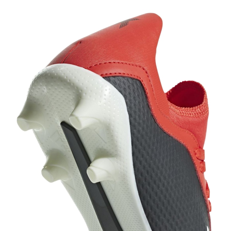 Adidas X 18.3 Fg Jr BB9370 fodboldstøvler rød 3