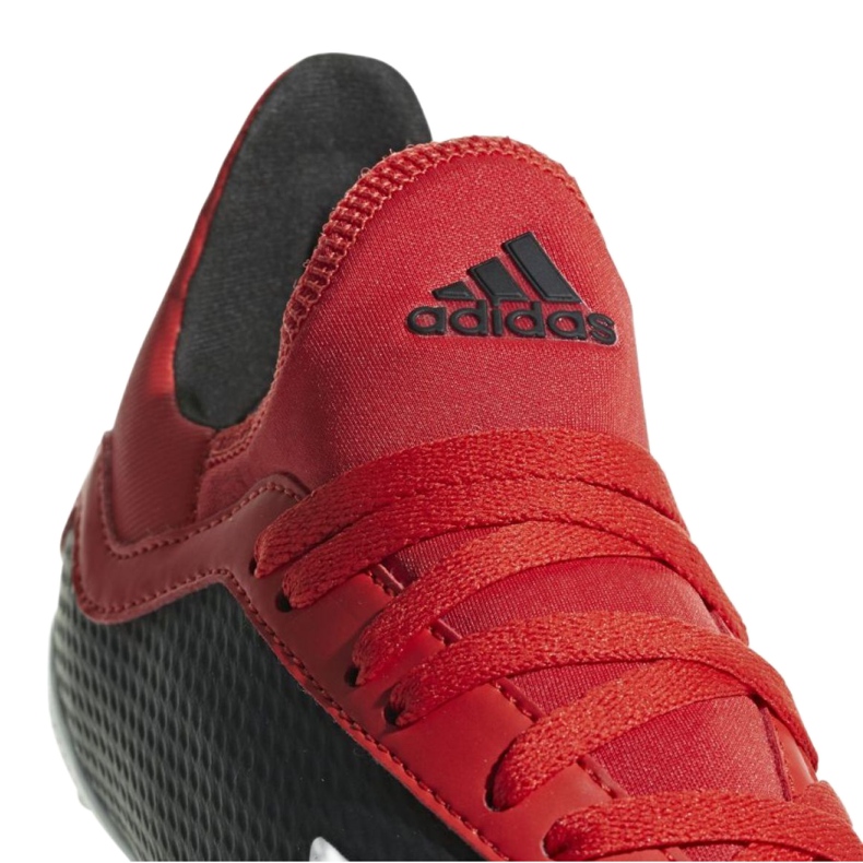 Adidas X 18.3 Fg Jr BB9370 fodboldstøvler rød 4