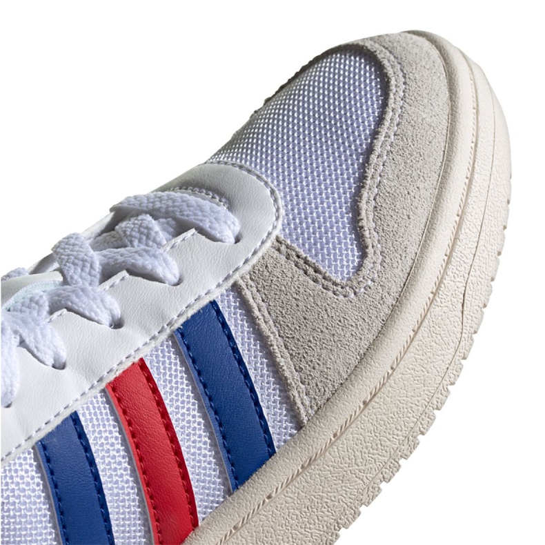 Adidas Hoops 2.0 Jr FW9120 sko hvid grå 2