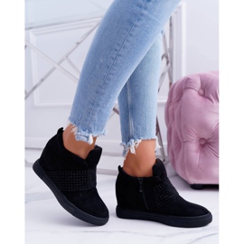Dame Sneakers Sort Lu Boo Pailletter PinkSugar 2