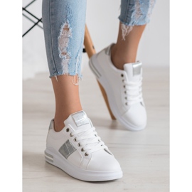 RTX WALK Sneakers med sølvindsatser hvid grå 1