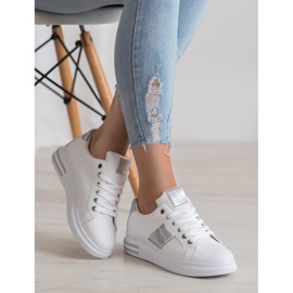 RTX WALK Sneakers med sølvindsatser hvid grå 2