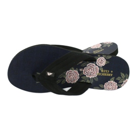 American Club Amerikanske dameskum-flip-flops JP04 sort lyserød 2