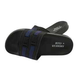 American Club Skum flip flops på NH16 Black/Navy Black Beach sort 2