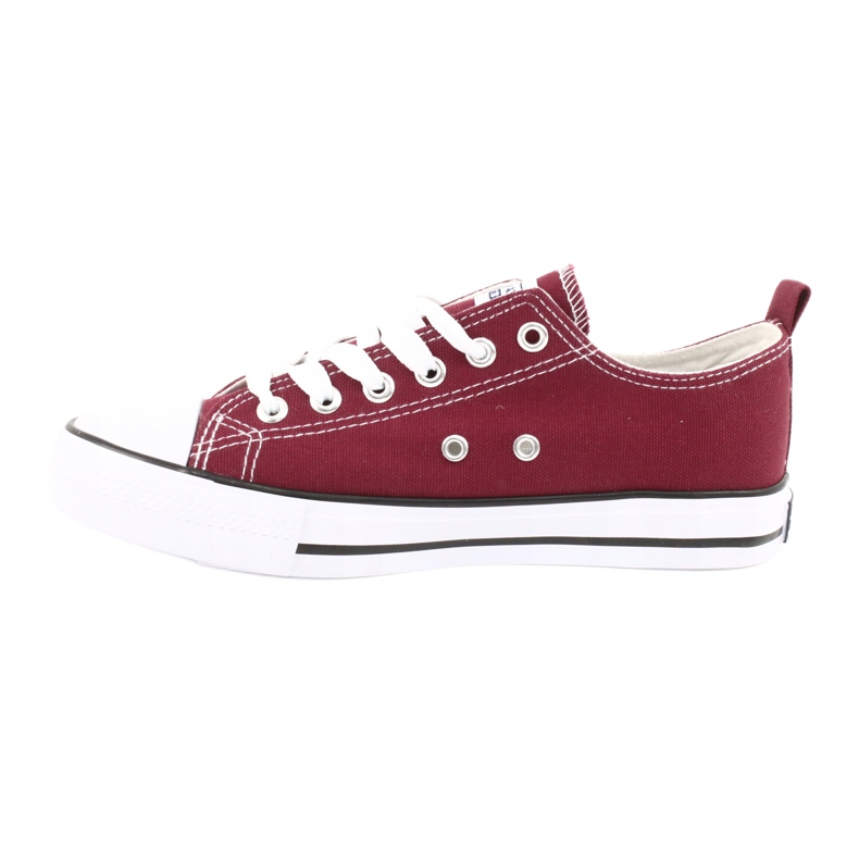 American Club Kvinders sneakers bundet Bourgogne rød 1