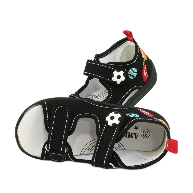 American Club Sandaler drenge amerikansk TEN27 tøfler bold sort 4