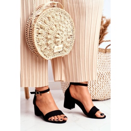 BUGO Kvinders ruskind sorte sandaler Oh Baby! 1