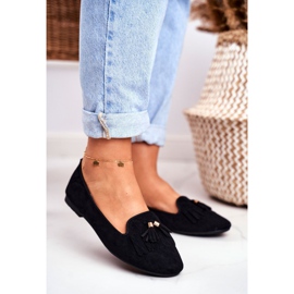 BUGO Loafers til kvinder Black Lords Fringes Therese sort 1