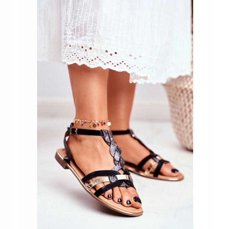 PS1 Kvinders sandaler Elegant sort Snake Brooke 1