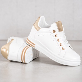 SHELOVET Stilfulde hvide sneakers 2