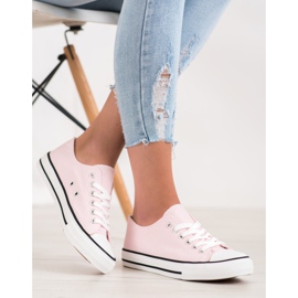 SHELOVET Lyserøde sneakers 2