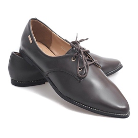 Klassiske elegante damesko Brun Y439 1