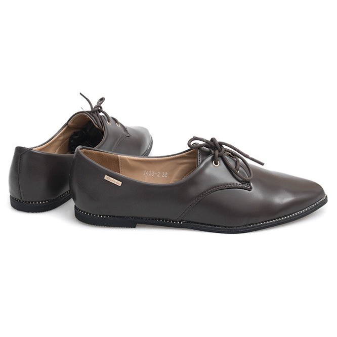 Klassiske elegante damesko Brun Y439 2