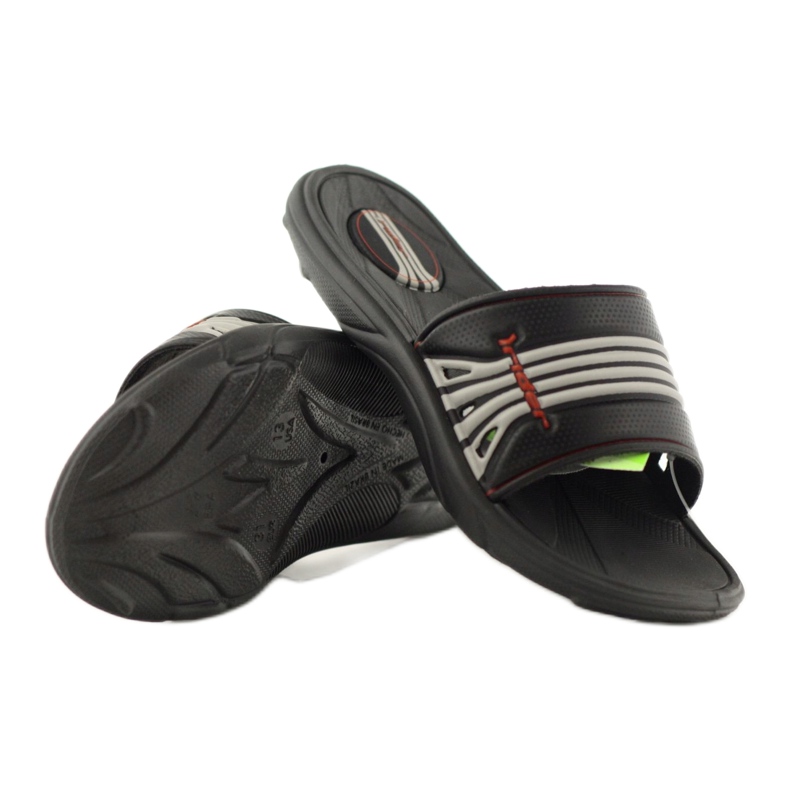 Rider Børns flip flops til 80341 Black-Gray Stripes sort sort 3