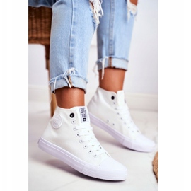 Kvinders høje sneakers Big Star White FF274A171 hvid 1